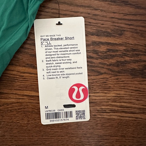 Lululemon Men’s Pace Breaker Running Short 5” - Picture 3 of 4